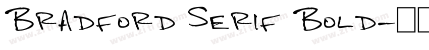 Bradford Serif Bold字体转换